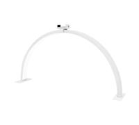 Monster Shop Lampe de Manucure LED Demi-Lune, 3 Modes d'Éclairage Blanc Chaud ou Froid 3000-6000K pour Table de Manucure Bureau Onglerie Institut Beauté [Support Téléphone, Fixations Inclus]