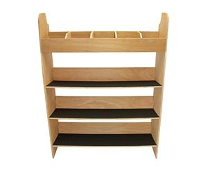 Monster Shop Rayonnage Van Transit SWB& LWB Contreplaqué MDF 12mm épais 102cm x 30 cm x 1360 mm Personnalisable Rangement Van Utilitaire Camionette 4 Etagères 5 Compartiments [Kit Fixations Inclus]