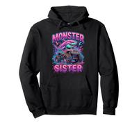 Monster Sister Shark Truck Funny Pink Sibling Sweat à Capuche