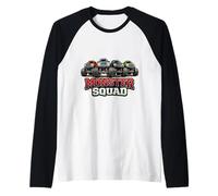 Monster Squad Truck Lover Fan Team Group Club Homme Garçon Manche Raglan