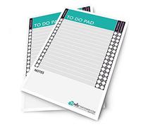 Monster Stationery - 2 lot de feuilles « To do pad » pour noter les choses à faire, format A5 - 60 feuilles - 80 g/m²