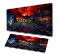 Monster Story Mouse Pad/XL Blood Red Mouse Pad/Anti slip Pearl Base, Durable Seam, Large OfficeDeskPad, PC Gaming MousePad, Rectangular AnimeMousePad Tapis pour MousePad (C, 100 × 50 cm)
