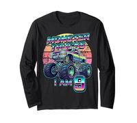 Monster Style Truck 9e Anniversaire Enfant garçon 9 Ans Manche Longue