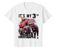Monster Truck 3e anniversaire garçon 3 ans thème tout-petit T-Shirt