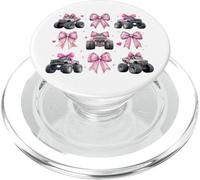 Monster Truck 4 Roues Offroad Girl Coquette Bow Rose Mom PopSockets PopGrip pour MagSafe