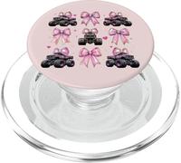 Monster Truck 4 Roues Offroad Girl Coquette Bow Rose Mom PopSockets PopGrip pour MagSafe