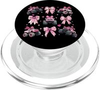 Monster Truck 4 Roues Offroad Girl Coquette Bow Rose Mom PopSockets PopGrip pour MagSafe