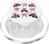 Monster Truck 4 Roues Offroad Girl Coquette Bow Rose Mom PopSockets PopGrip pour MagSafe