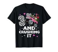 Monster Truck à Carreaux pour 3e Anniversaire pour Filles T-Shirt