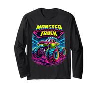 Monster Truck Are My Jam pour les tout-petits enfants adultes amateurs de camions Manche Longue