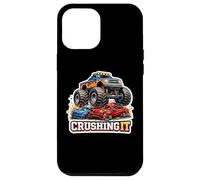 Monster Truck Crushing It Lover Fan Big Pneus Amateur Amusant Coque pour iPhone 12 Pro Max