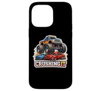 Monster Truck Crushing It Lover Fan Big Pneus Amateur Amusant Coque pour iPhone 14 Pro Max