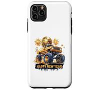 Monster Truck Golden Happy New Year Coque pour iPhone 11 Pro Max