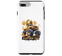 Monster Truck Golden Happy New Year Coque pour iPhone 7 Plus/8 Plus