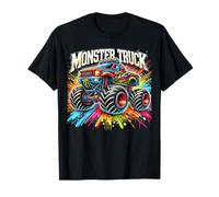Monster Truck Graffiti rétro coloré pour tout-petits jeunes adultes T-Shirt
