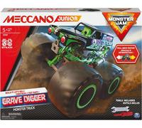 Monster Truck Grave Digger Junior - Véhicule Monster Truck Géant A Retrofriction - Jeu De Construction Avec 2 Outils - 6060171 - Jouet Enfant 5 Ans Et +