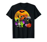 Monster Truck Halloween Jack O Lantern Moon Pumpkin pour Tout-Petit T-Shirt