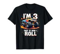 Monster Truck I'm 3 This is How I Roll, 3e Anniversaire T-Shirt