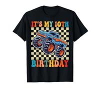 Monster Truck It's My 10th Birthday Boys 10 Years Old Boy T-Shirt