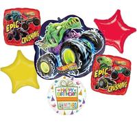 Monster Truck Lot de 6 ballons épiques écrasants pour fête d'anniversaire