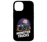 Monster Truck Night Scene Offroad Power Illustration Coque pour iPhone 14