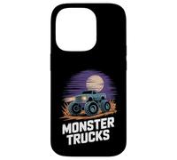 Monster Truck Night Scene Offroad Power Illustration Coque pour iPhone 14 Pro