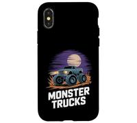 Monster Truck Night Scene Offroad Power Illustration Coque pour iPhone X/XS