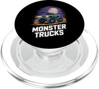 Monster Truck Night Scene Offroad Power Illustration PopSockets PopGrip pour MagSafe