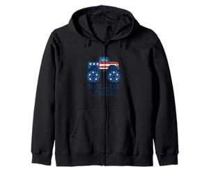 Monster Truck Patriotic Rollin Free Sweat à Capuche