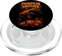Monster Truck Pumpkin Smasher Halloween Garçons Filles Enfants PopSockets PopGrip pour MagSafe