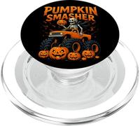 Monster Truck Pumpkin Smasher Halloween Squelette Garçons Filles PopSockets PopGrip pour MagSafe