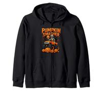 Monster Truck Pumpkin Smasher Halloween Squelette Garçons Filles Sweat à Capuche