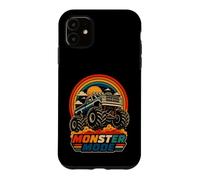 Monster Truck Sunset Retro Off Road Fan Hommes Garçons Enfants Coque pour iPhone 11