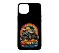 Monster Truck Sunset Retro Off Road Fan Hommes Garçons Enfants Coque pour iPhone 15 Plus