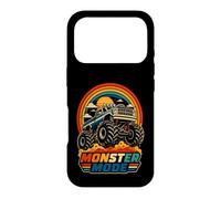 Monster Truck Sunset Retro Off Road Fan Hommes Garçons Enfants Coque pour iPhone 17 Pro