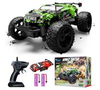 Monster truck télécommandé, 1:18, voiture télécommandée à partir de 3, 4, 6, 8 ans, avec lumière de carrosserie/double coque, voiture radiocommandée à partir de 3, 4, 6, 8 ans, cadeaux pour enfants