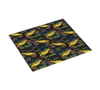 Monster Truck1 Tapis de séchage absorbant pour comptoir de cuisine, tapis de séchage de Noël 40,6 x 45,7 cm, tapis égouttoir à vaisselle avec boucle de suspension