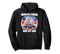 Monster Trucks are My Jam Unicorn Girls Kids Youth Toddler Sweat à Capuche