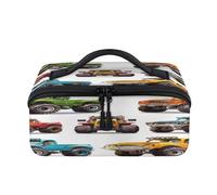Monster Trucks Trousse de maquillage de voyage portable étanche pour femme et homme