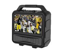 Monster Vmay Haut-parleur Bluetooth avec TV LCD intégrée, écran Full HD 15,6", audio 60 W, 8 heures de lecture vidéo, 25 heures de lecture audio