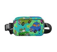 Monster Voiture Coloré Vert Mignon Taille Sac Fanny Pack pour Petit Homme d'affaires Petit avec Sangle Réglable pour Shopping Sport Travail Para Hombre de, Monstre Voiture Coloré Vert, Moderne,