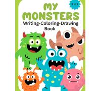 Monster Writing and Coloring and Drawing Book.3 in 1 coloring book