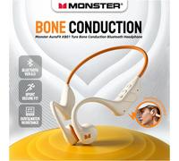 Monster XB01 Conduction osseuse Bluetooth 6.0 casque HiFi stéréo sans fil écouteurs IP56 résistance à la poussière/à l'eau sport oreillette White