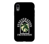 Monstera Albo Fenestration Frustration Plant Lover Coque pour iPhone XR