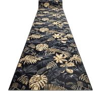 MONSTERA Bande de roulement caoutchoutée Feuilles, caoutchouc or 67 cm jaune 67x300 cm