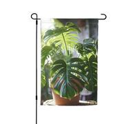 Monstera Deliciosa Bananier Imprimé Palmier Plusieurs Drapeaux de Jardin Drapeau Extérieur Décor Pour Patio Porche Ou Pelouse Drapeau