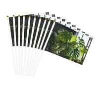 Monstera Deliciosa Drapeaux légers avec imprimé palmier bananier pratique pour fête, défilé, événements, festivals, décoration
