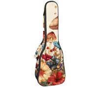 Monstera Étui rembourré pour ukulélé de concert de 58,4 cm, imperméable et durable, Multicolore 04, 25.9x9x3.1in/66x23x8cm, Organiseur de sac