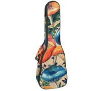 Monstera Étui rembourré pour ukulélé de concert de 58,4 cm, imperméable et durable, Multicolore 08, 25.9x9x3.1in/66x23x8cm, Organiseur de sac