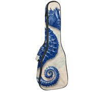 Monstera Étui rembourré pour ukulélé de concert de 58,4 cm Motif feuilles tropicales imperméable et durable, Multicolore 08, 25.9x9x3.1in/66x23x8cm, Organiseur de sac